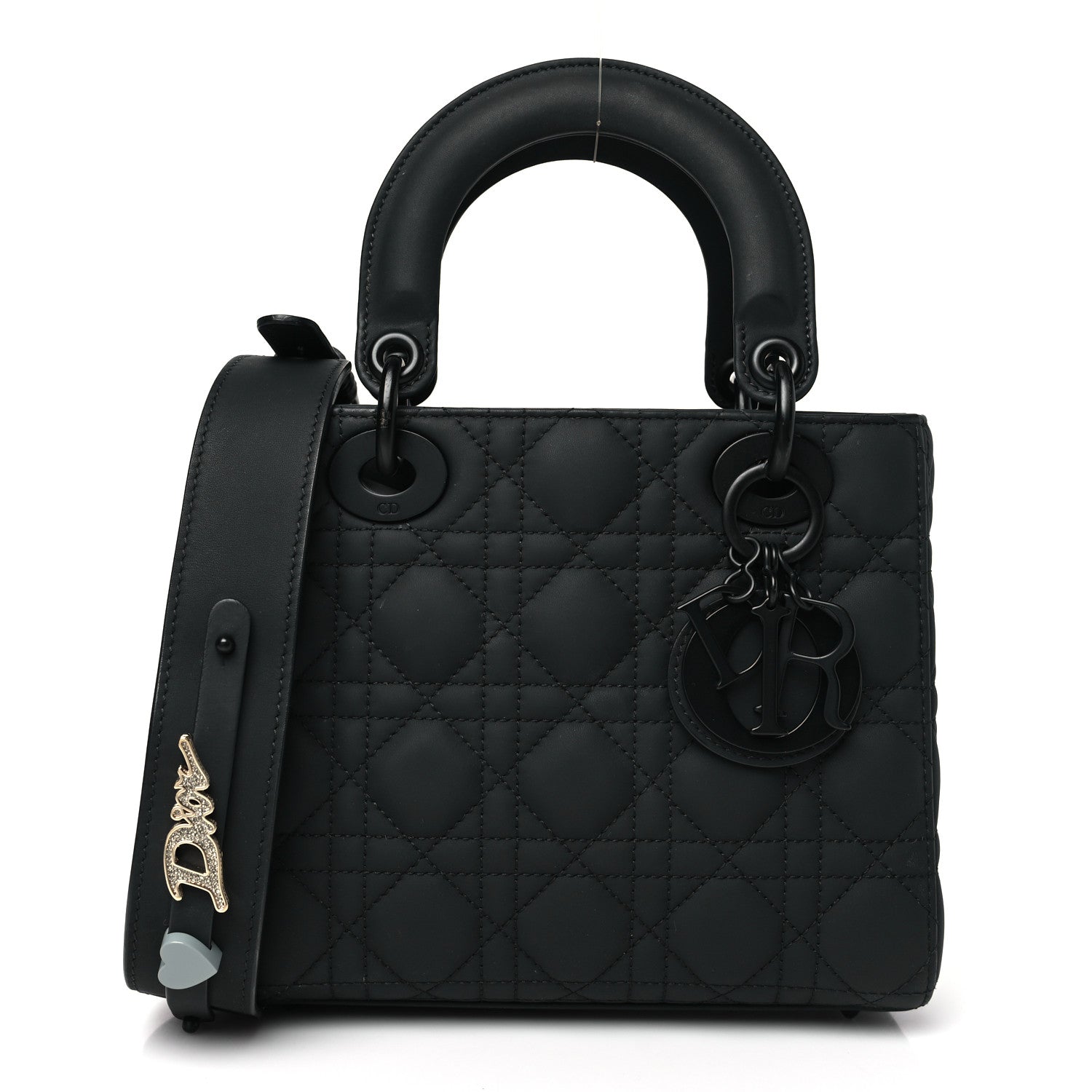 Christian Dior Ultra Matte Calfskin Cannage Small My ABCDior Lady Dior Black 1 of 10