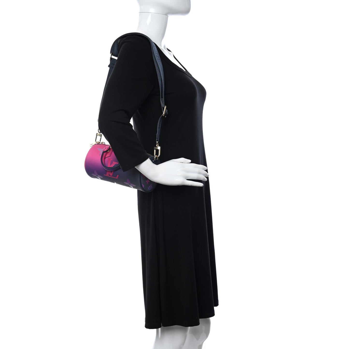 Monogram Giant Spring In The City Papillon BB Midnight Fuchsia