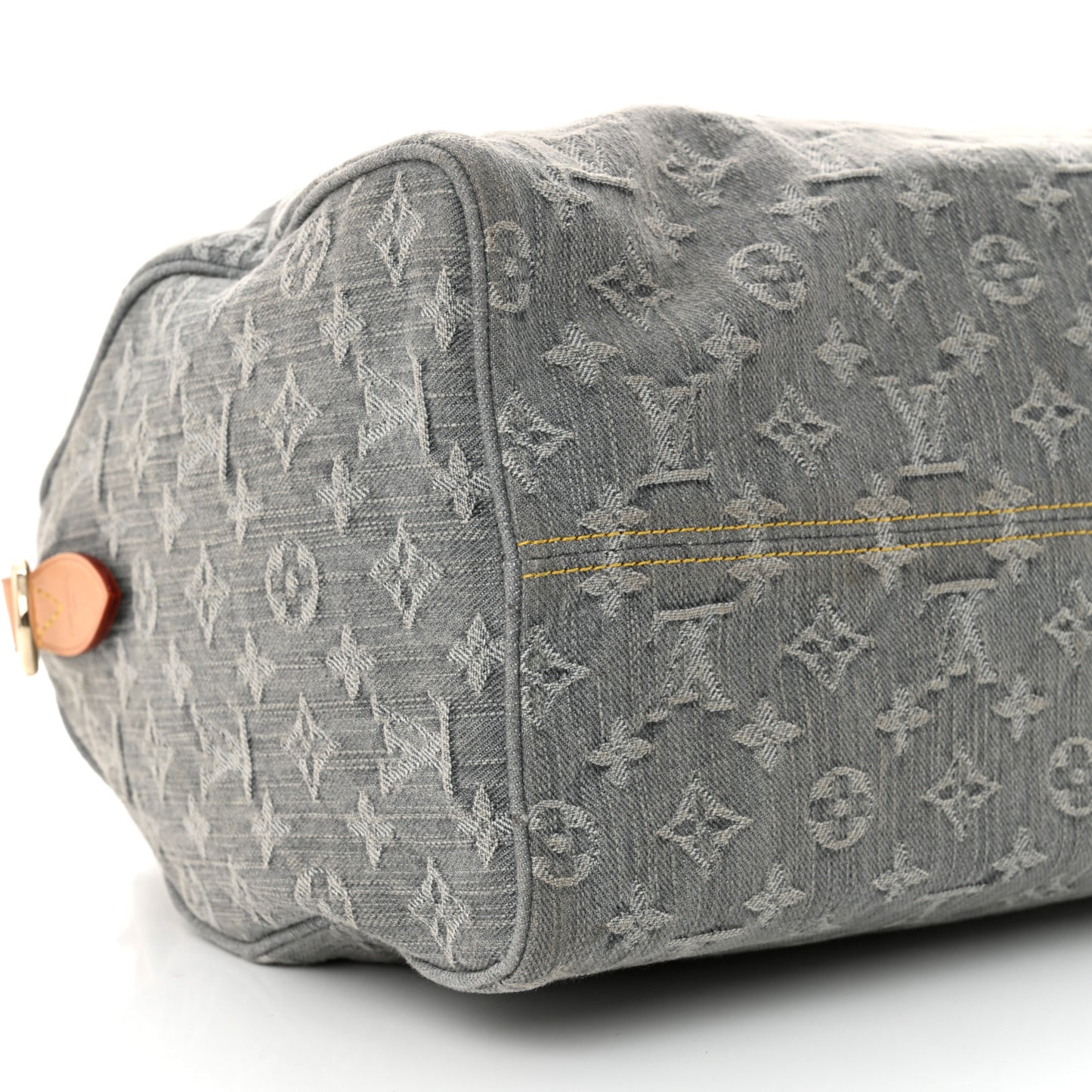 Monogram Denim Speedy Soft 30 Washed Gray