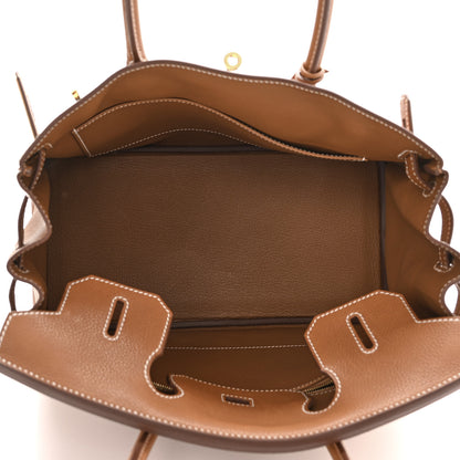 Hermes Natural Barenia Faubourg Birkin 30 Fauve 5 of 12