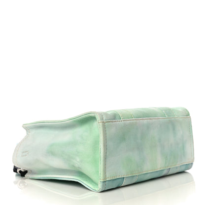 Marc Jacobs Cotton Canvas Tie Dye Small The Traveler Tote Bag Green 3 of 9
