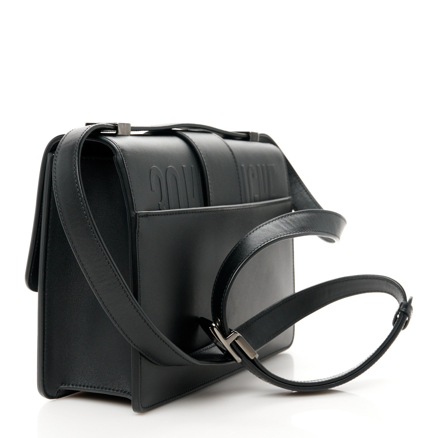 Christian Dior Smooth Calfskin 30 Montaigne Flap Bag Black 3 of 10