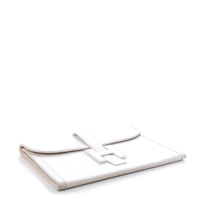 Hermes Evergrain Jige PM Clutch White 4 of 12