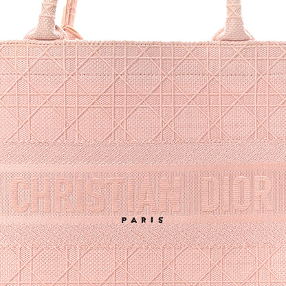 Christian Dior Canvas Embroidered Cannage Medium Book Tote Bois de Rose 8 of 10
