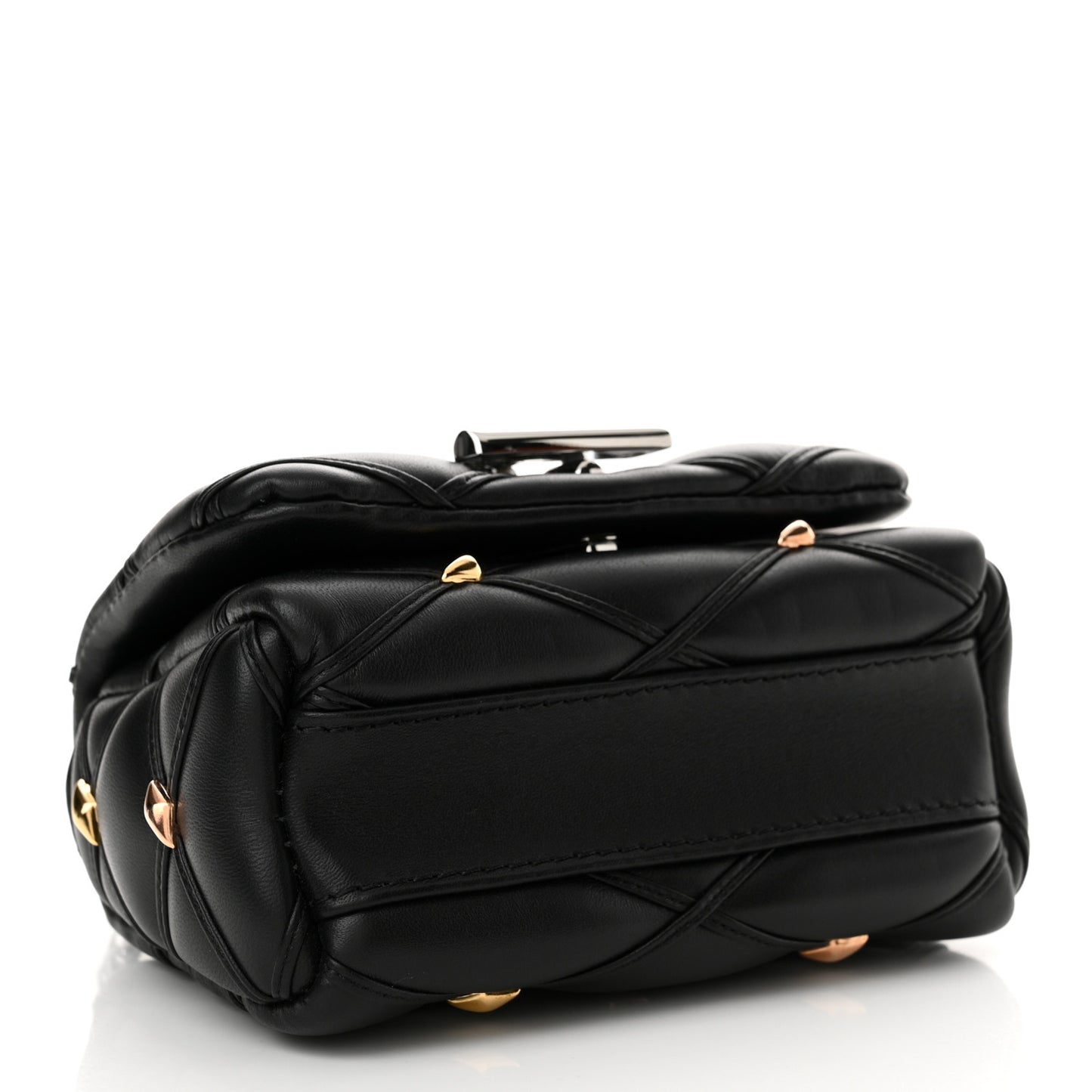 Lambskin Malletage Studs Pico GO-14 Black