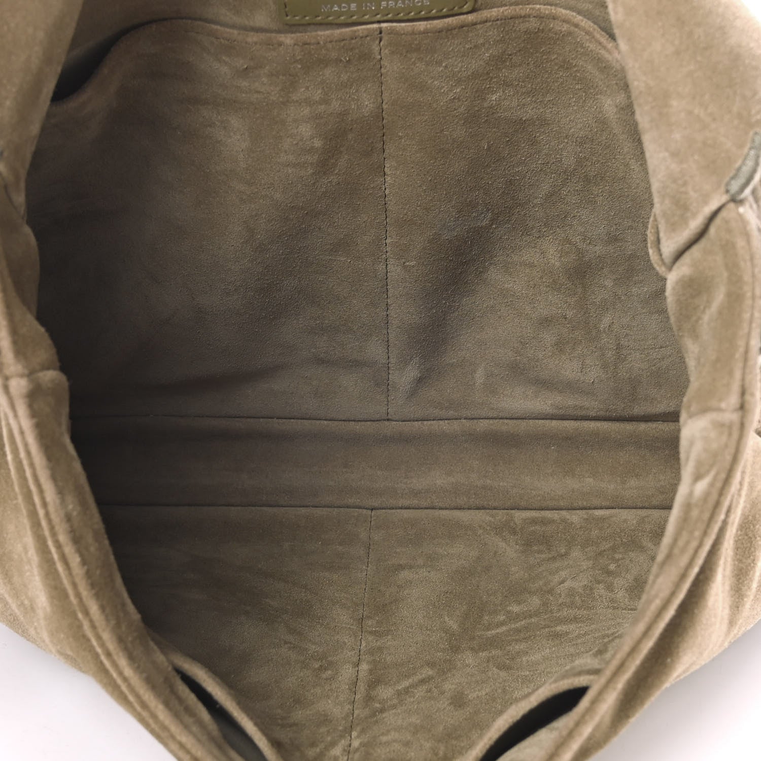 Chanel Suede Embroidered Flap Khaki 5 of 11