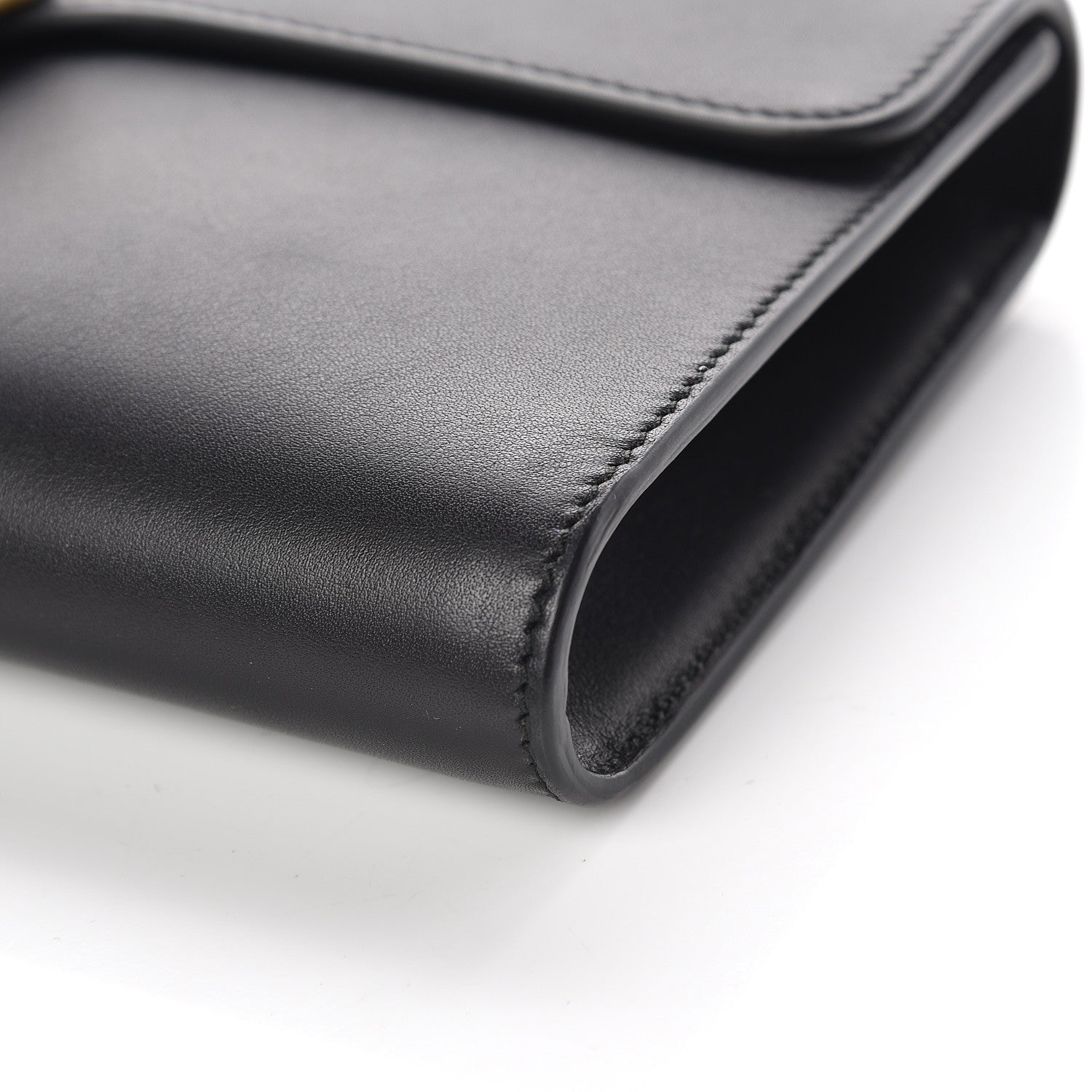 Gucci Calfskin Pearly GG Marmont Clutch Black 9 of 9
