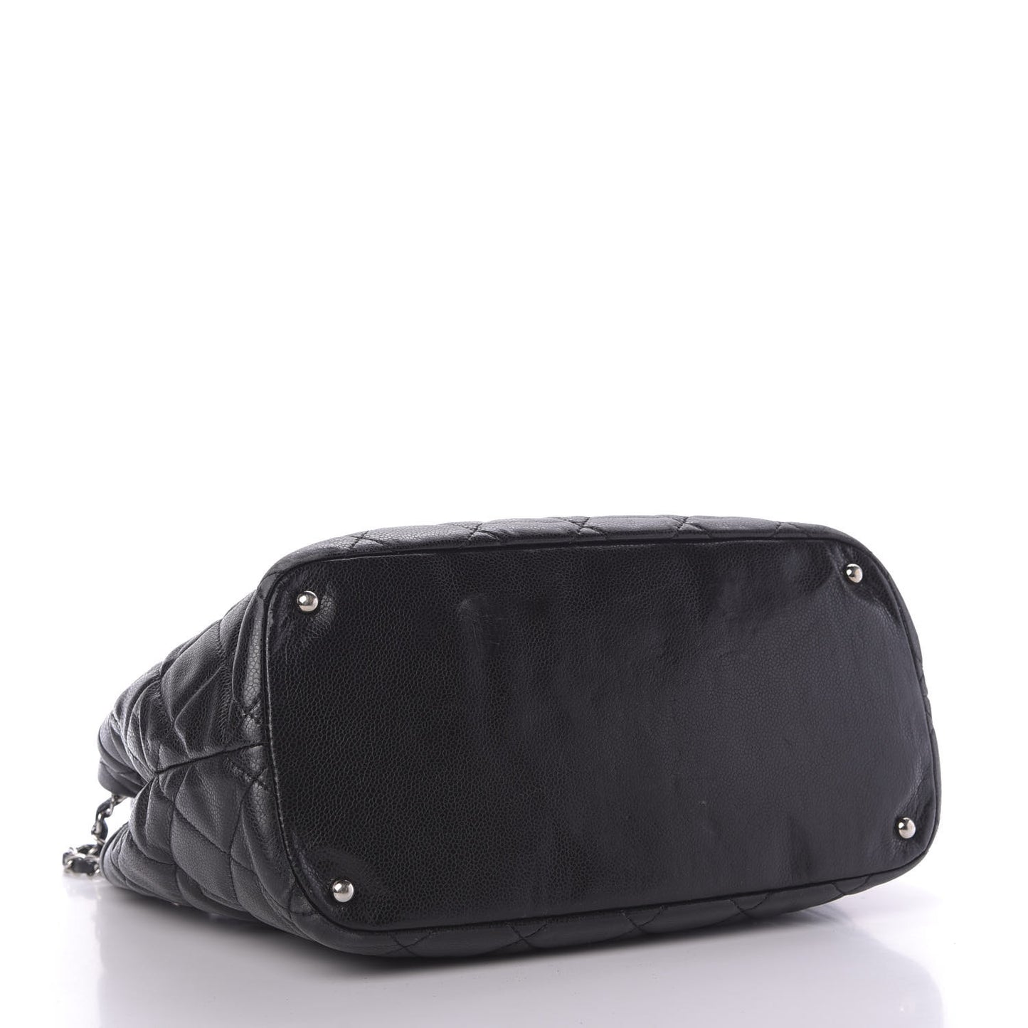 Caviar Quilted Timeless CC Soft Tote Black