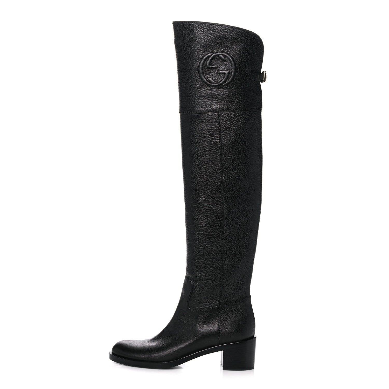 Gucci Cellarius Soft Calfskin Riding Boots 39.5 Black 1 of 10