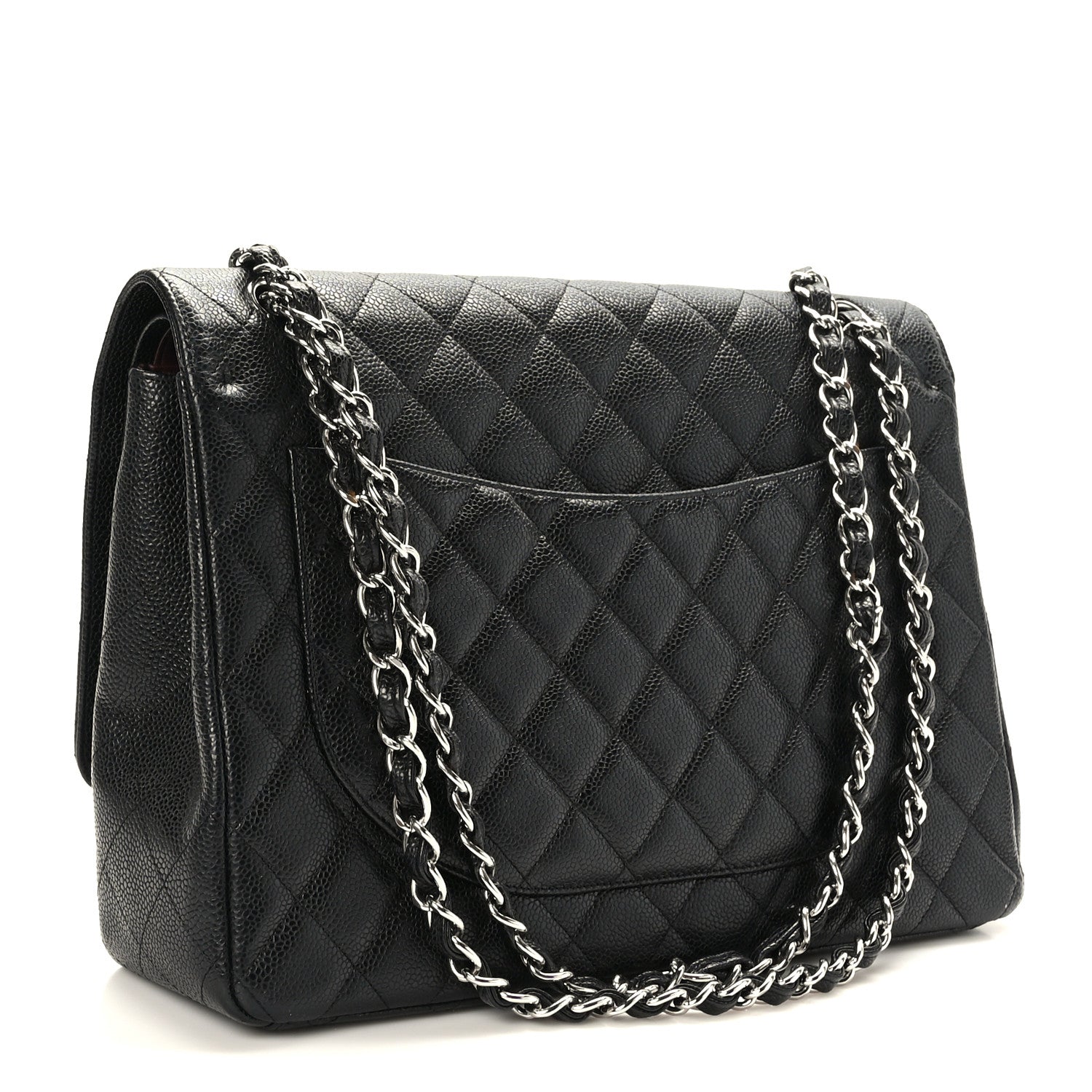 Chanel Caviar Quilted Maxi Double Flap Black 3 of 9