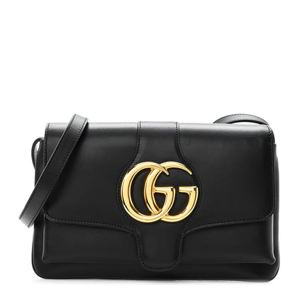 Gucci Vitello Palmellato Lux Small Arli Flap Shoulder Bag Black 1 of 10