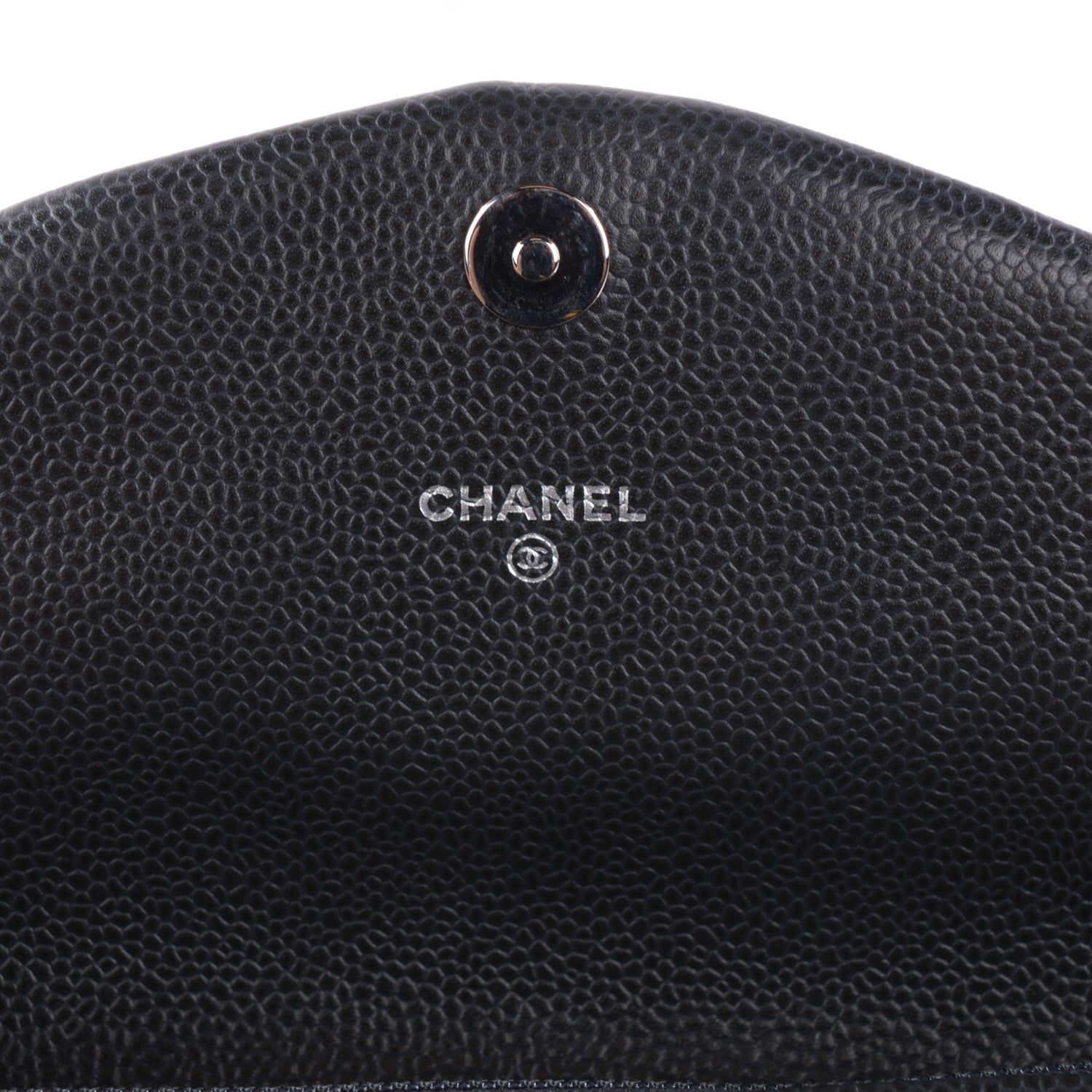 Chanel Caviar Half Moon Wallet on Chain WOC Dark Grey 5 of 8