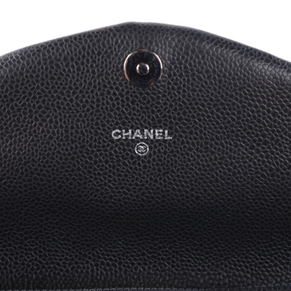 Chanel Caviar Half Moon Wallet on Chain WOC Dark Grey 5 of 8
