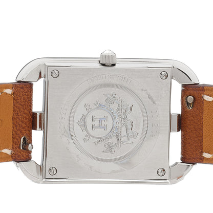 Hermes Stainless Steel Barenia 23mm Cape Cod Double Tour Quartz Watch Fauve 4 of 5