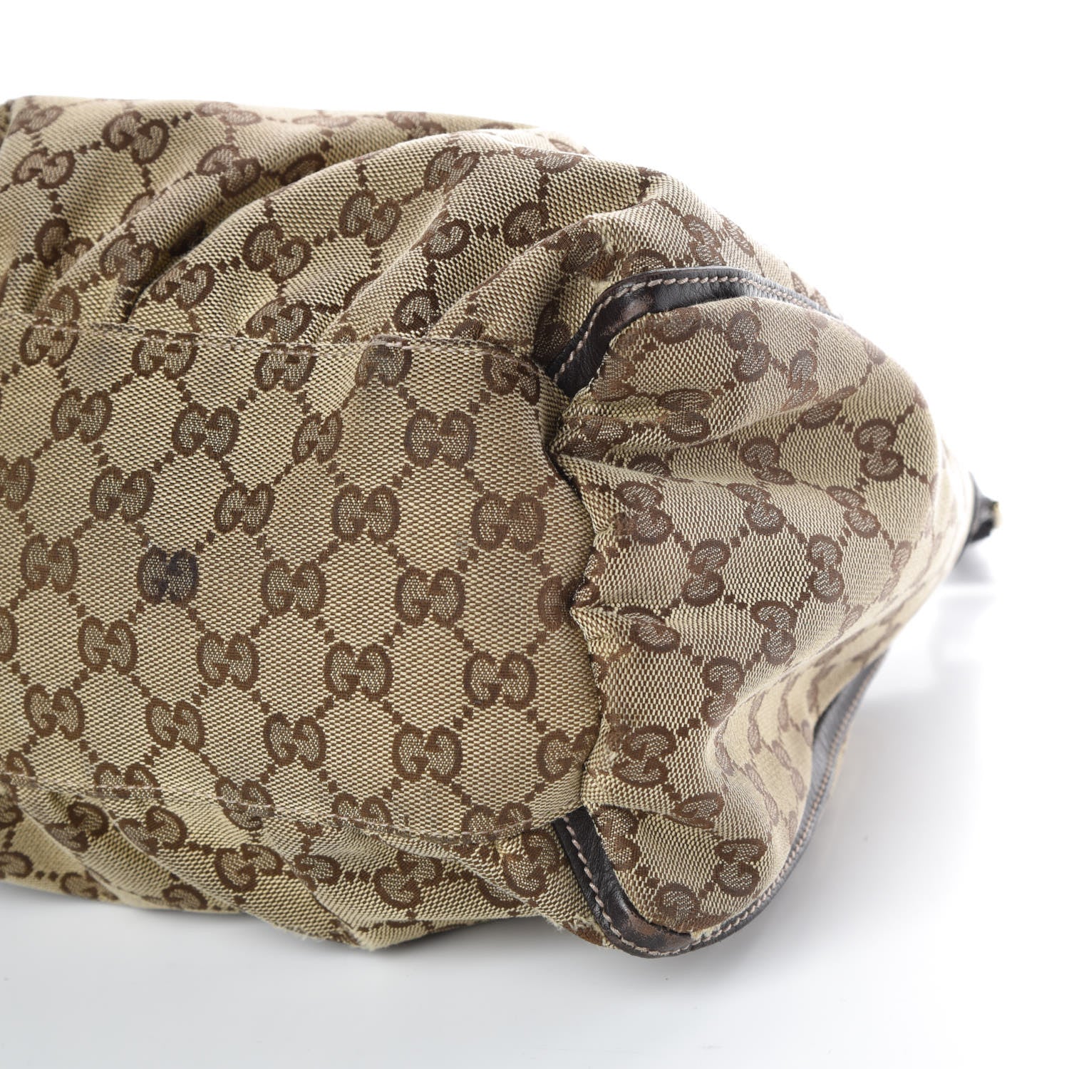 Gucci Monogram Large D Gold Hobo Dark Brown 5 of 12