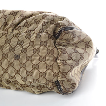 Gucci Monogram Large D Gold Hobo Dark Brown 5 of 12
