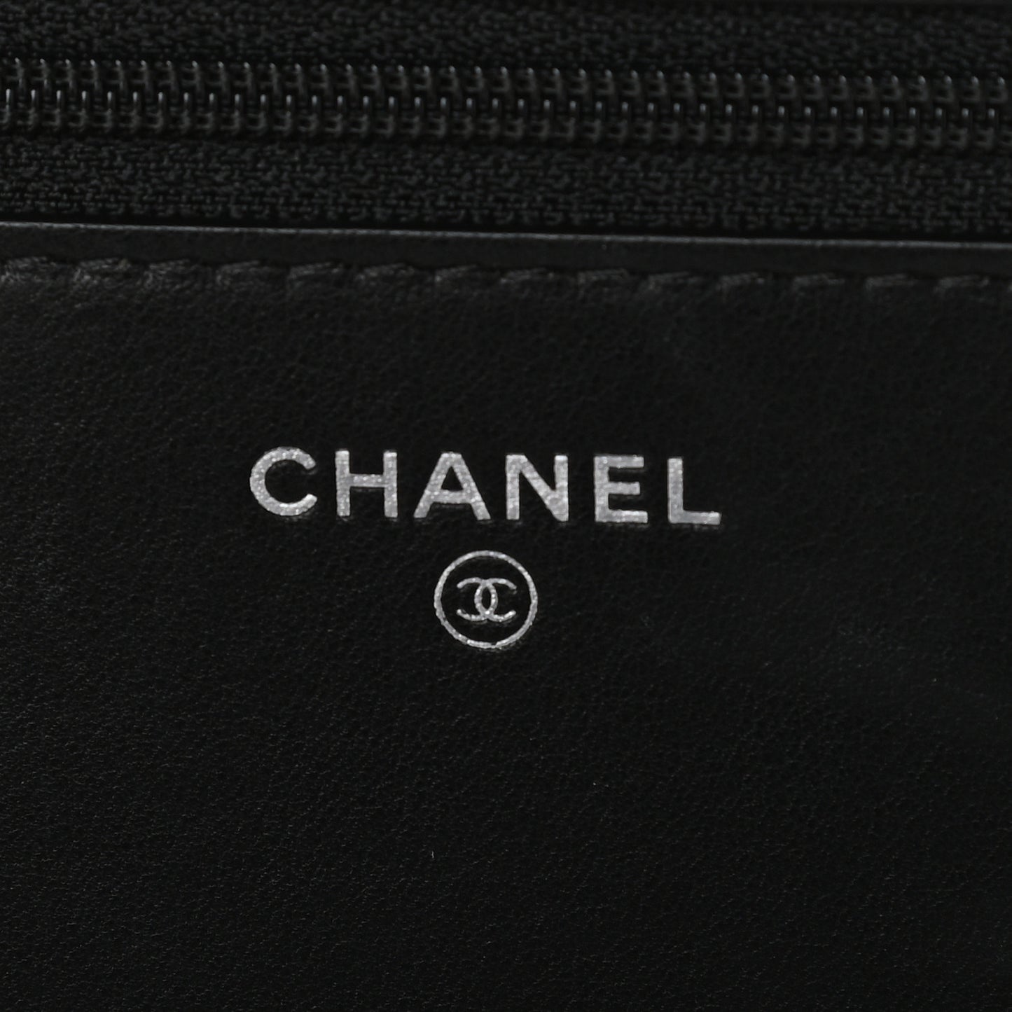 Lambskin Quilted Boy Wallet On Chain WOC Black