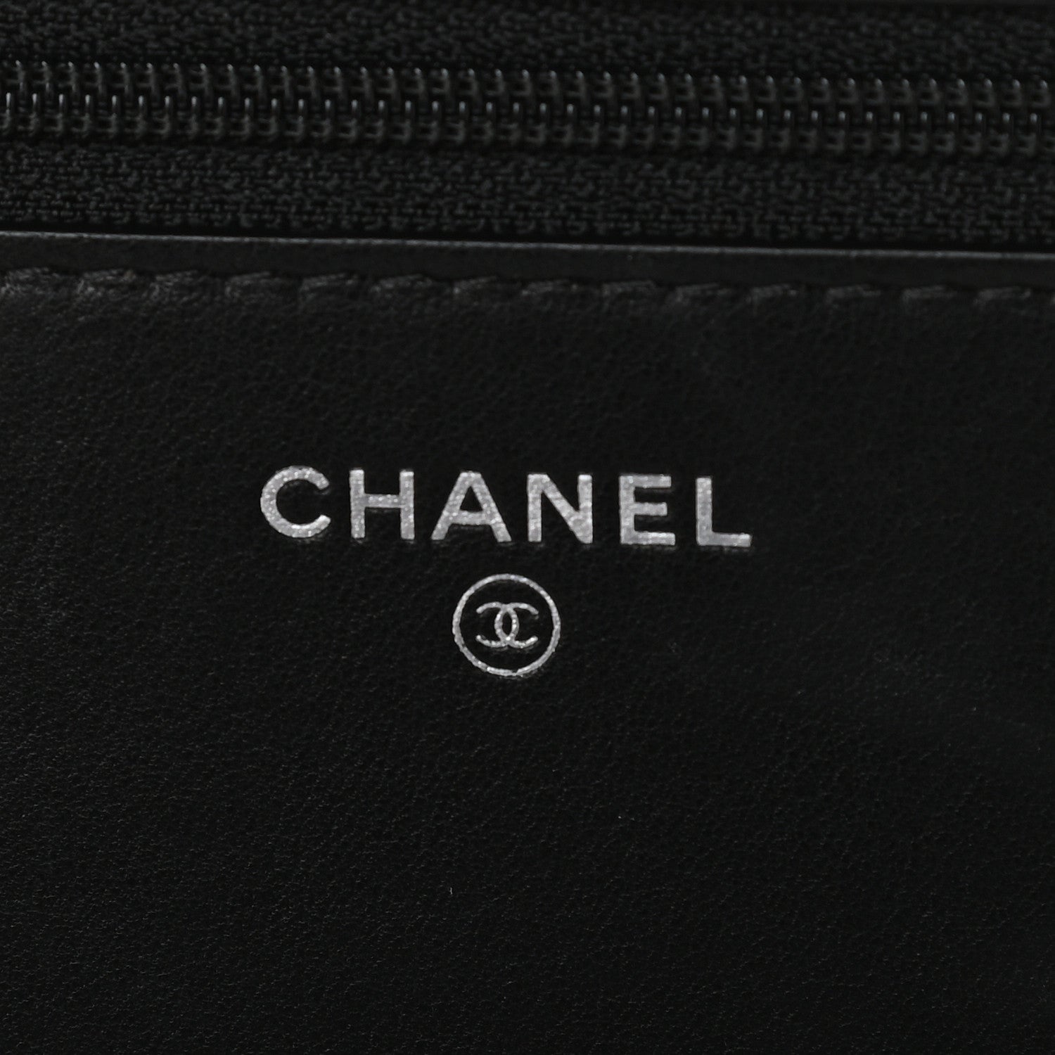 Chanel Lambskin Quilted Boy Wallet On Chain WOC Black 6 of 10