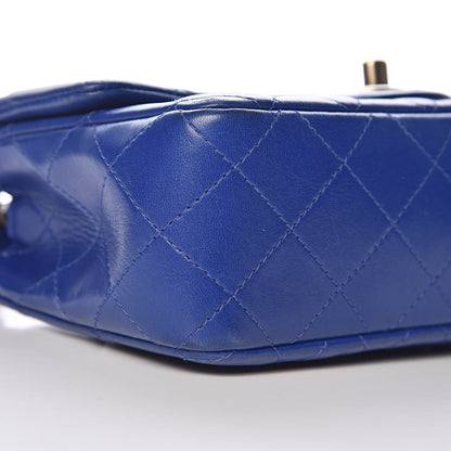 Chanel Lambskin Quilted Mini Rectangular Flap Royal Blue 12 of 17