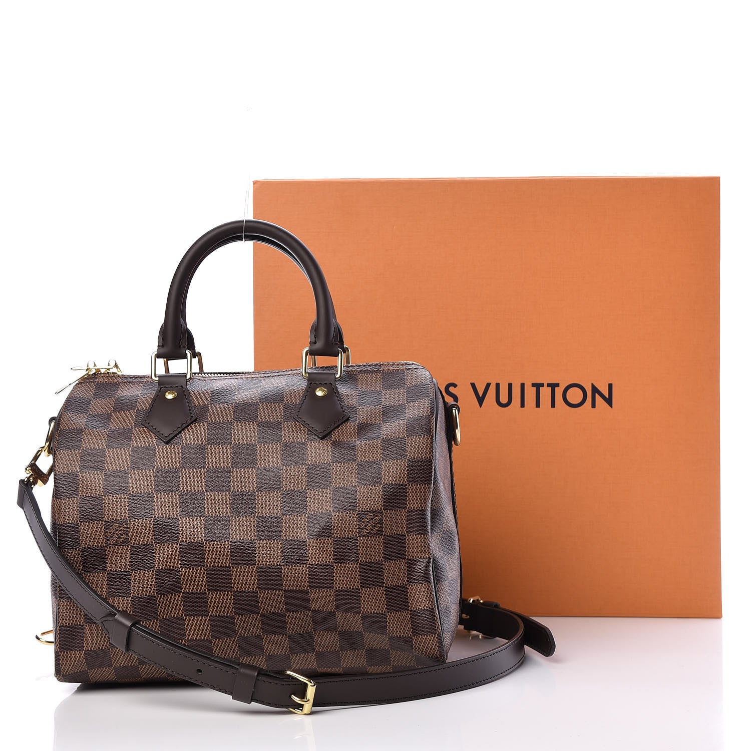 Louis Vuitton Damier Ebene Speedy Bandouliere 25 12 of 12