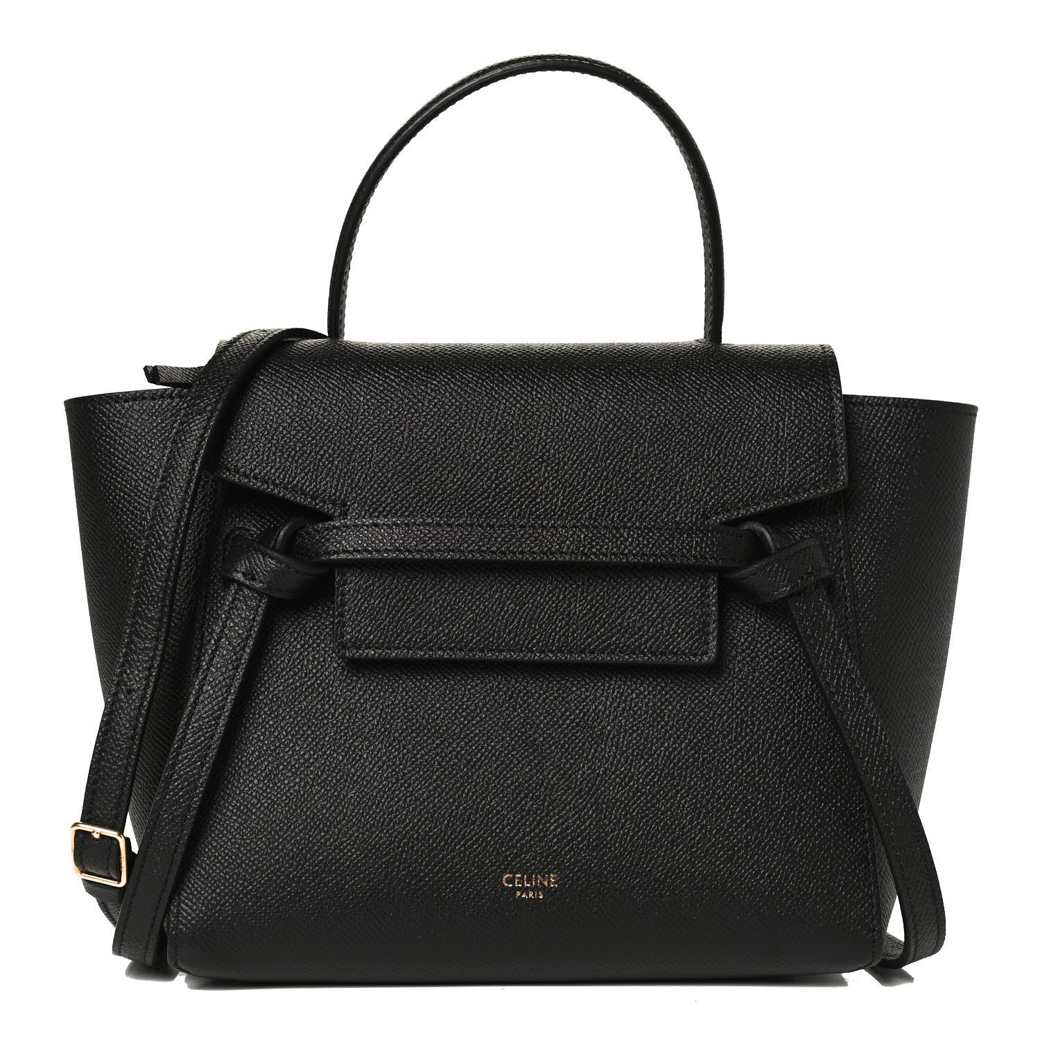 Celine Grained Calfskin Nano Belt Bag Black 1 of 11