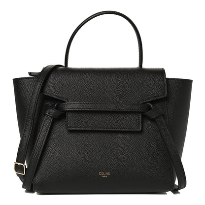 Celine Grained Calfskin Nano Belt Bag Black 1 of 11