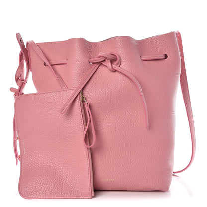 Mansur Gavriel Tumbled Calfskin Bucket Bag Blush 3 of 13
