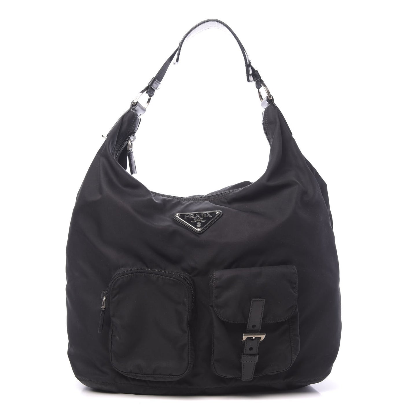 Tessuto Nylon Hobo Black