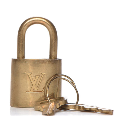 Louis Vuitton Brass Lock and 2 Keys Set #306 1 of 5