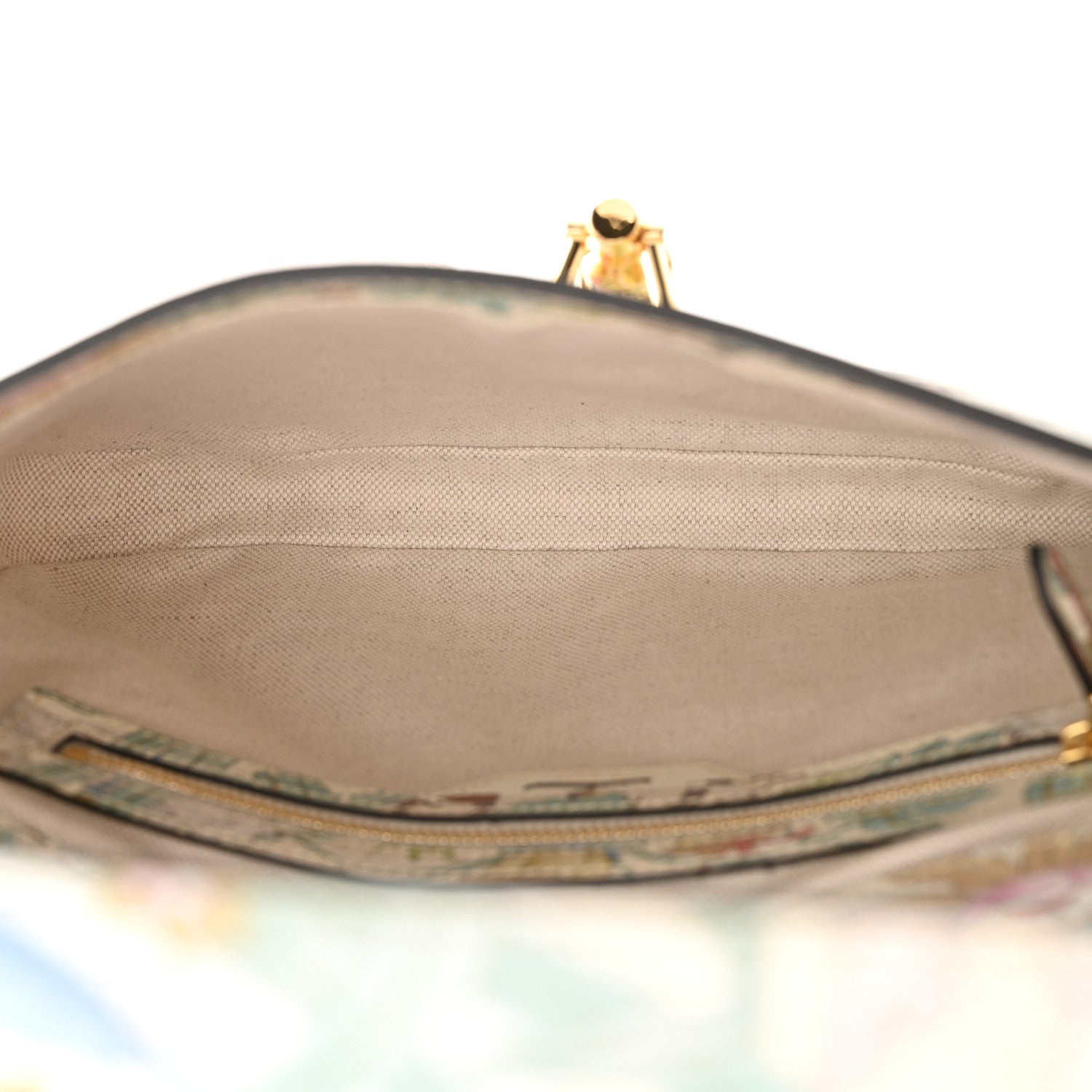 Gucci New Shangai Calfskin Tiger Savanah Small Jackie 1961 Hobo Chalky White Multicolor 5 of 10