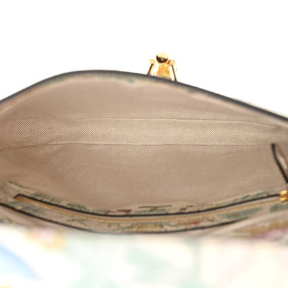 Gucci New Shangai Calfskin Tiger Savanah Small Jackie 1961 Hobo Chalky White Multicolor 5 of 10