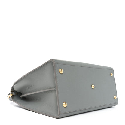 Christian Dior Grained Calfskin Large St. Honore Tote Grey Stone 4 of 9