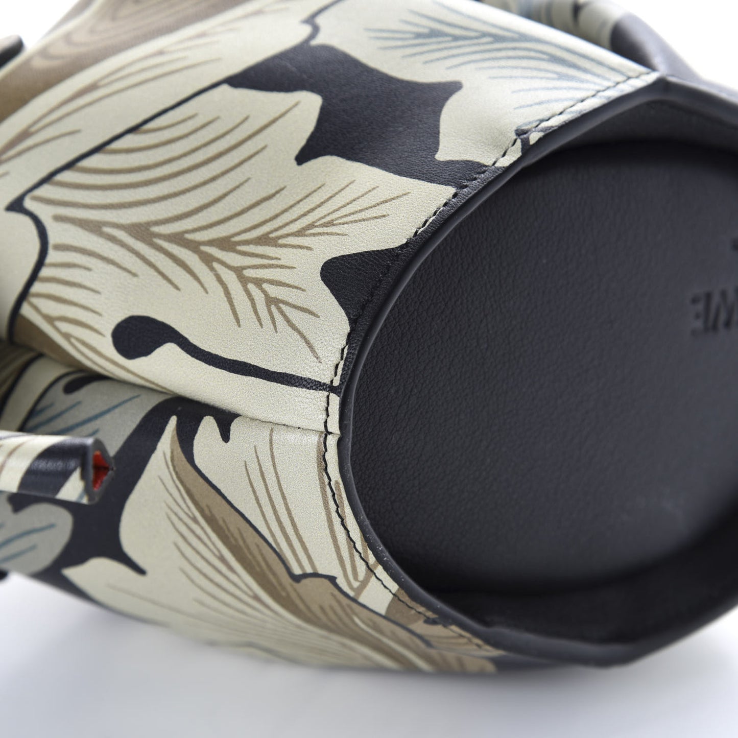 Calfskin Printed Mini Elephant Crossbody Bag Green