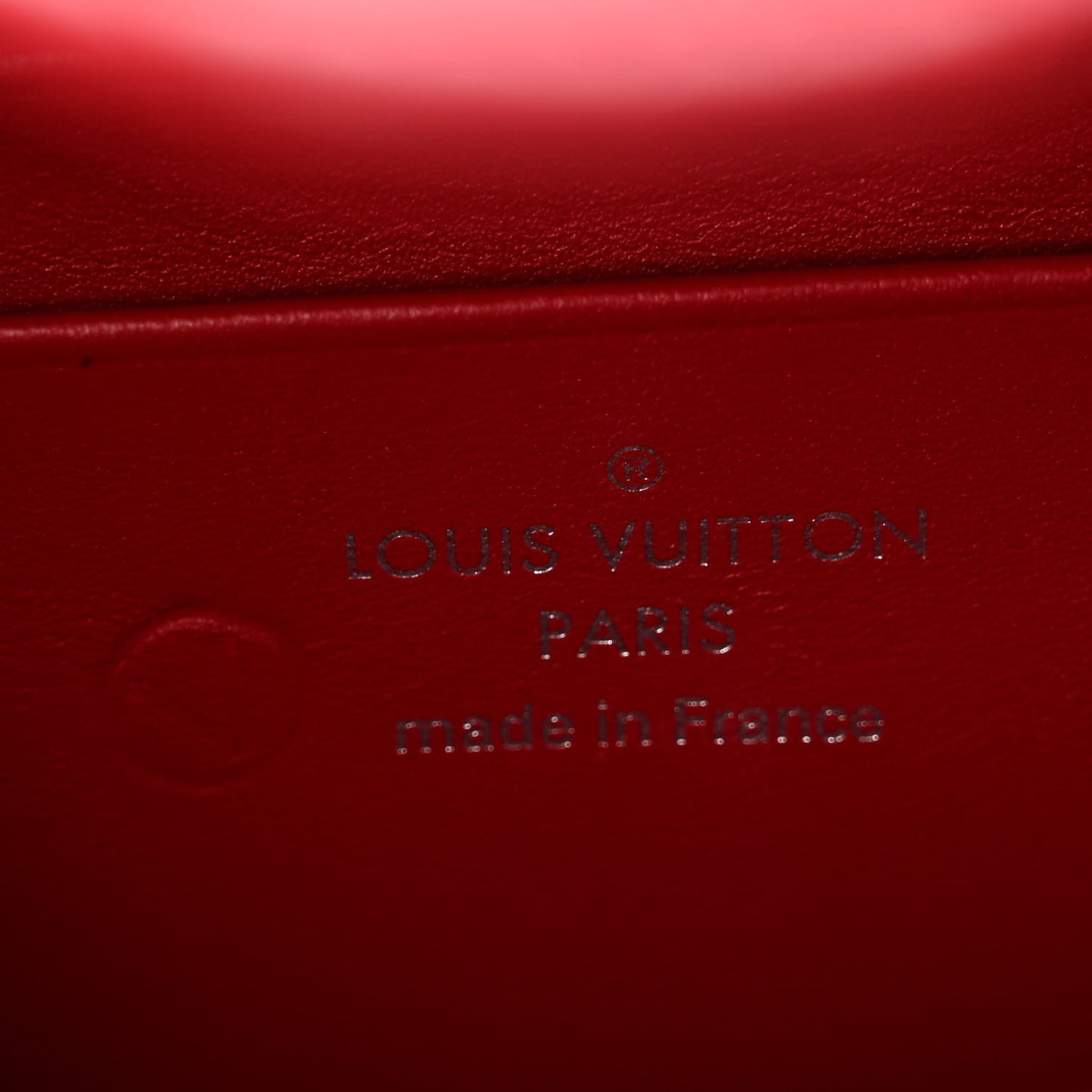 Calfskin New Wave Chain Pochette Scarlet