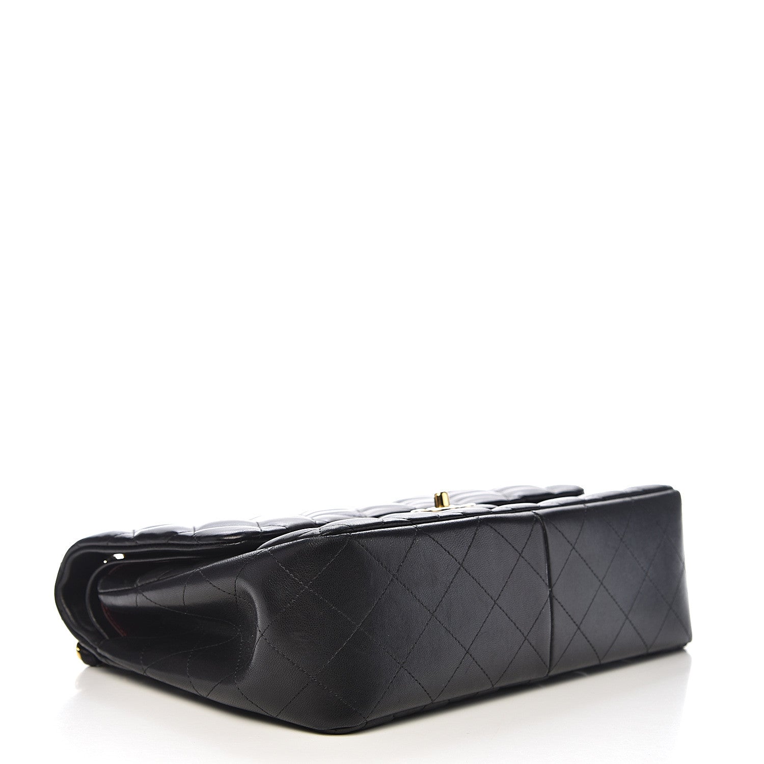 Chanel Lambskin Quilted Jumbo Double Flap Black 4 of 16