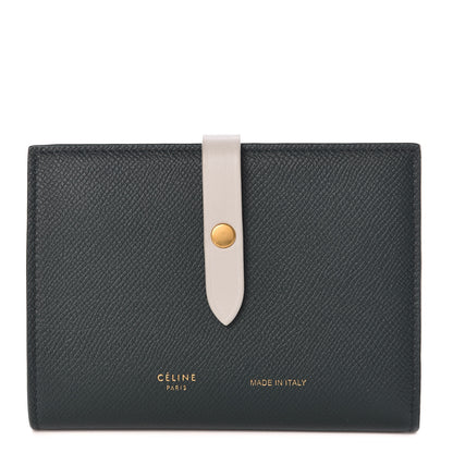 Celine Grained Calfskin Medium Multifunction Strap Wallet Amazone Chalk 1 of 7