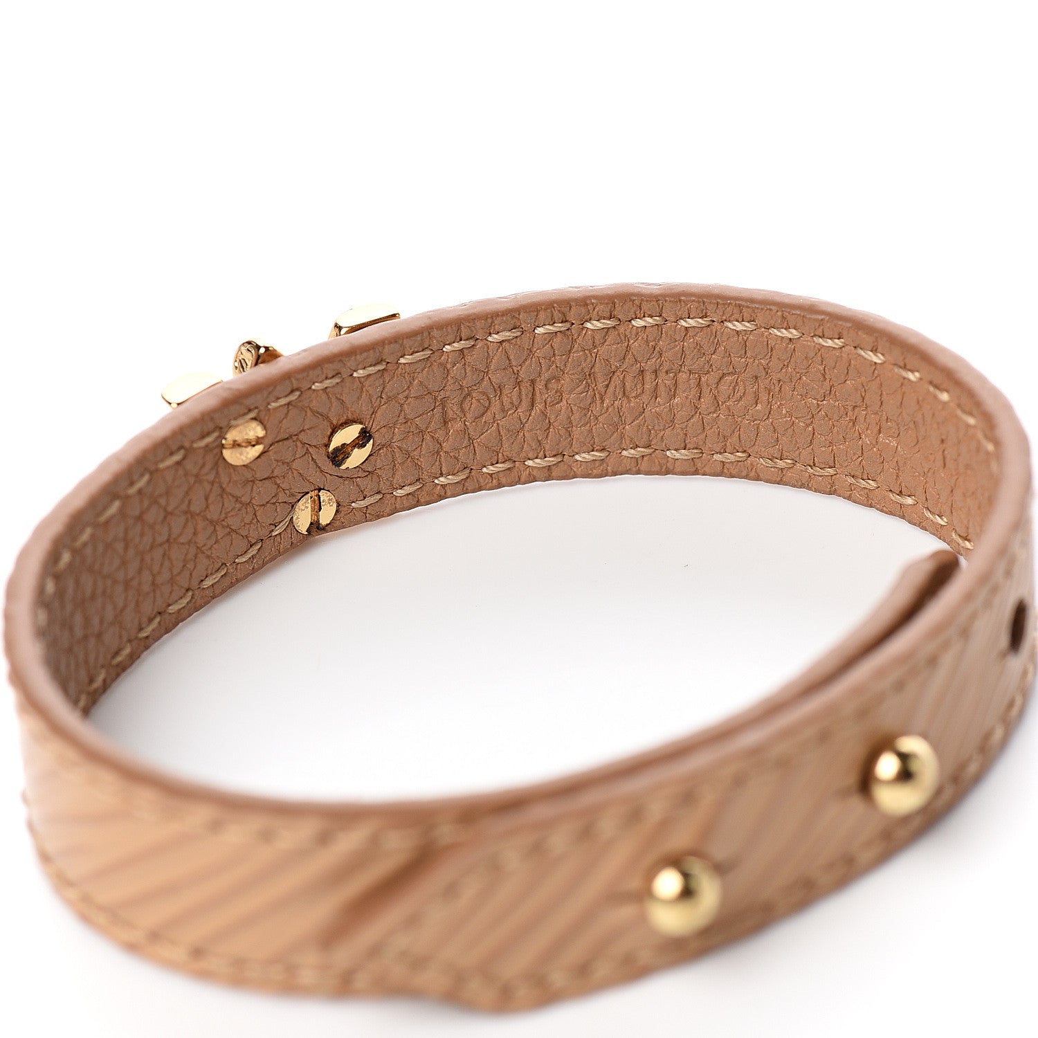 Louis Vuitton Epi Twist It Bracelet 17 Camel 5 of 6