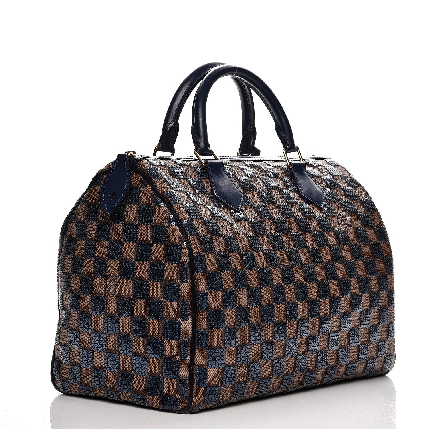Louis Vuitton Damier Paillettes Speedy 30 Blue 3 of 8