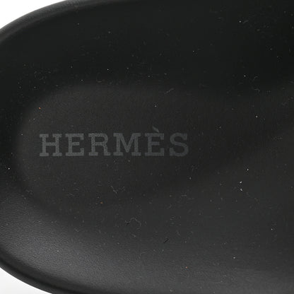 Hermes Calfskin Womens Chypre Sandals 39 Black 6 of 9