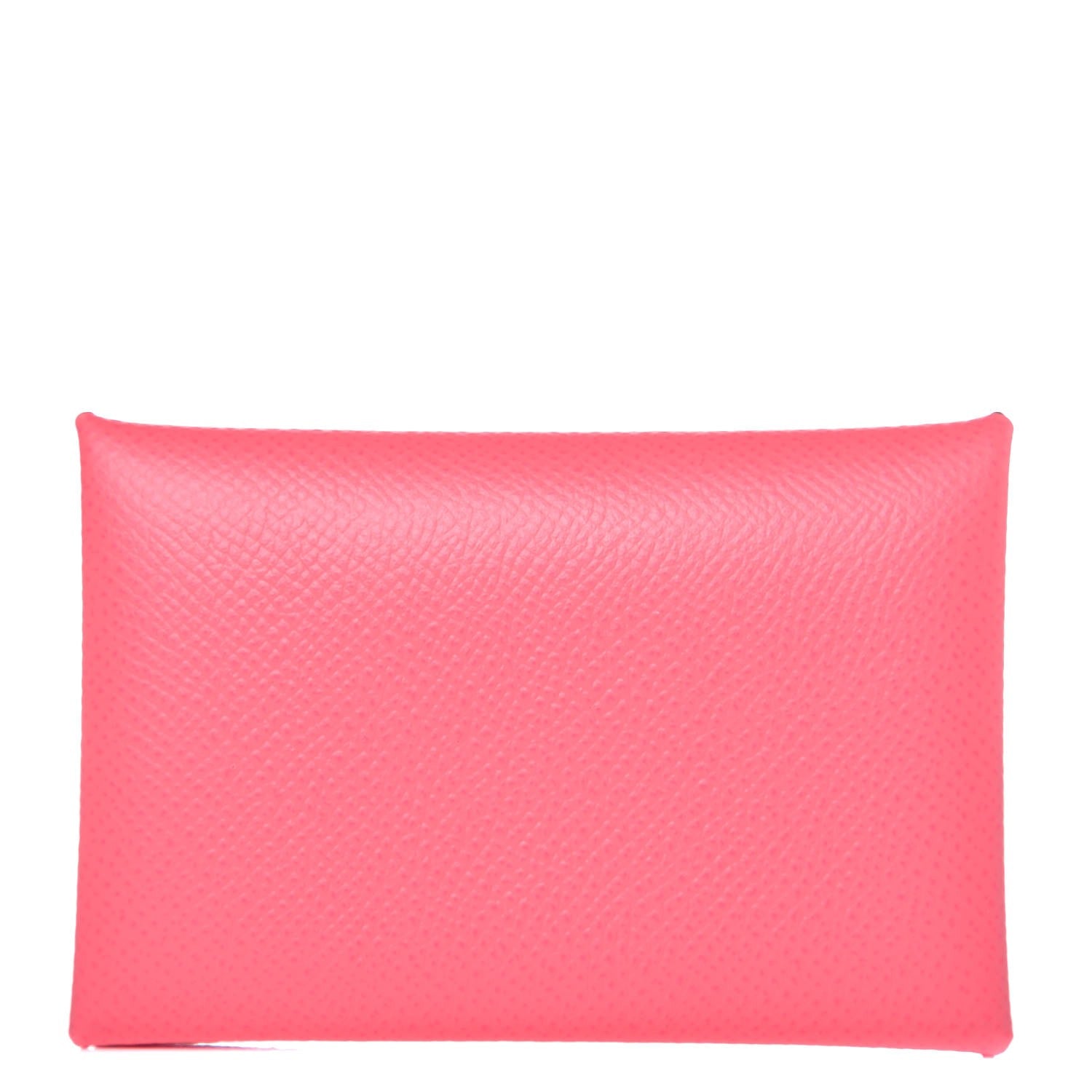Hermes Epsom Calvi Card Case Rose Azalee 1 of 8