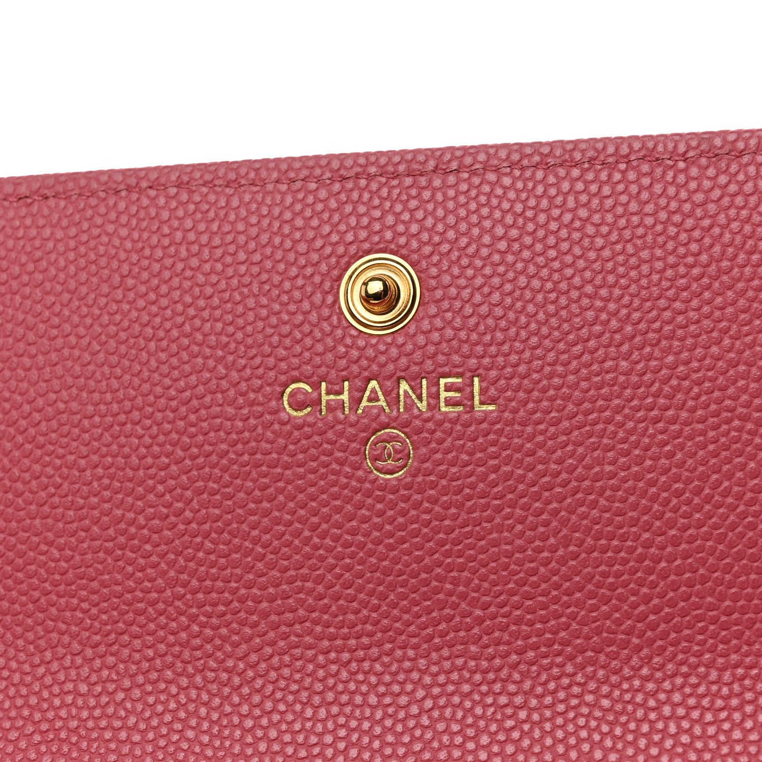 Chanel Caviar Quilted Textured CC Long Flap Wallet Pink 6 of 8
