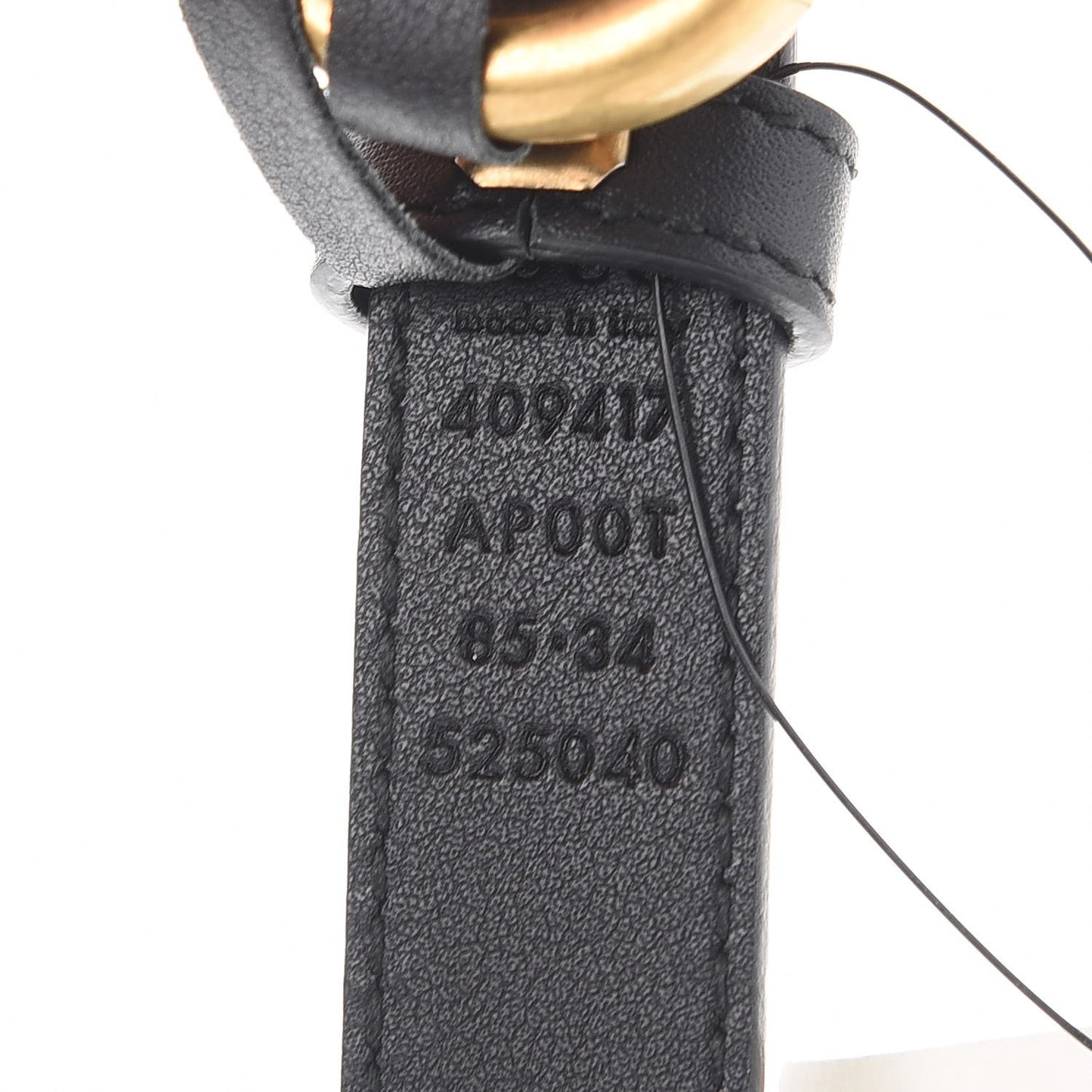 Calfskin Double G 20mm Belt 85 34 Black