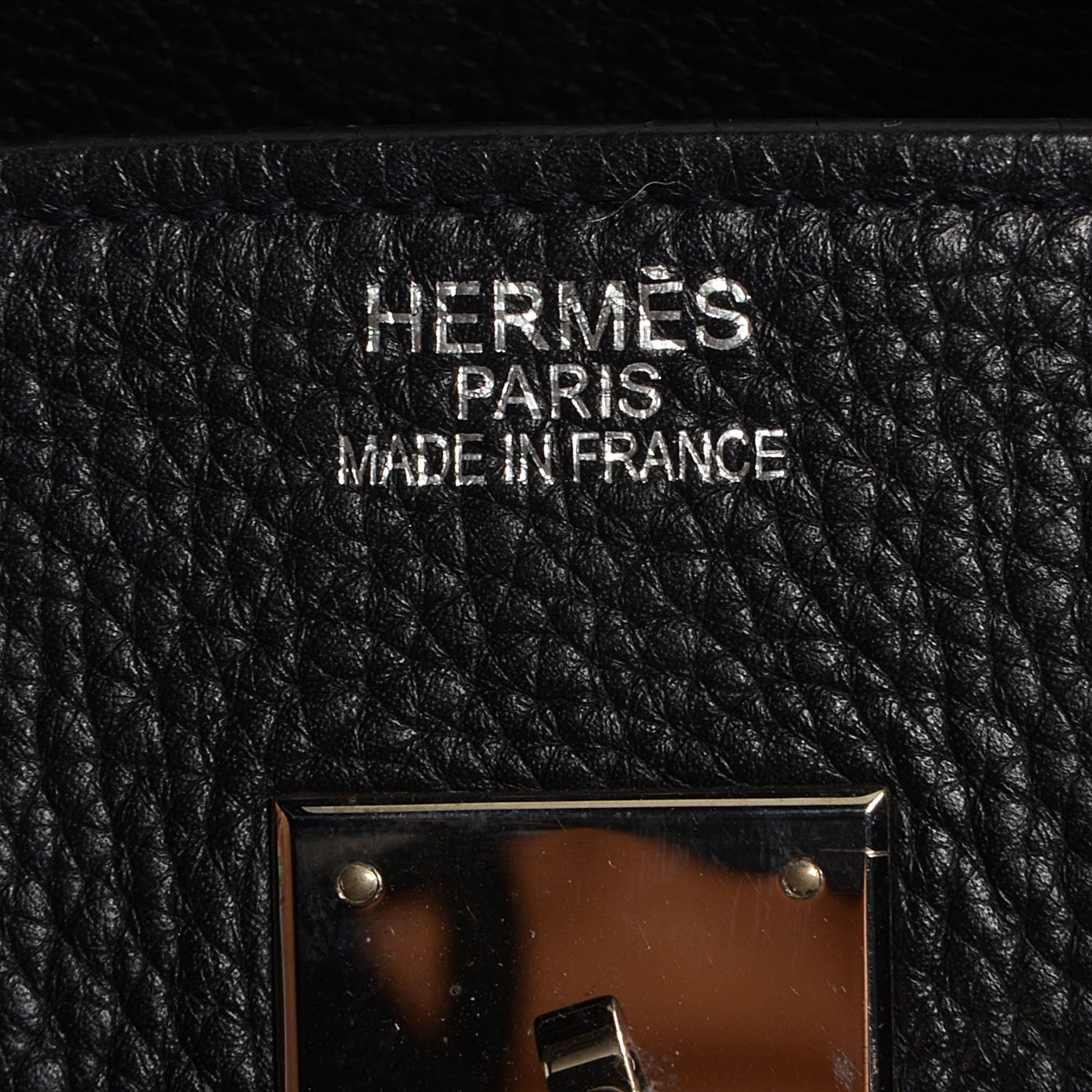 Hermes Taurillon Clemence Birkin 35 Black 8 of 21