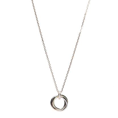 Cartier 18K Pink White Yellow Gold Diamond Trinity Pendant Necklace 1 of 5