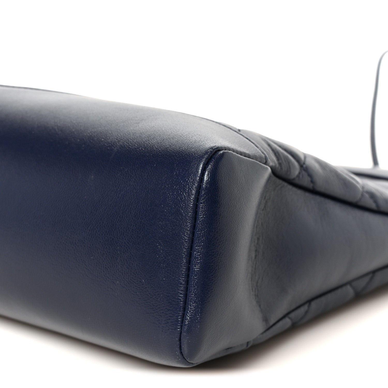 Chanel Shiny Lambskin Quilted 31 Shopping Bag Navy 10 of 10