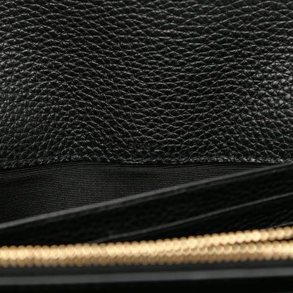 Salvatore Ferragamo Calfskin City Wallet On Chain Black 7 of 11