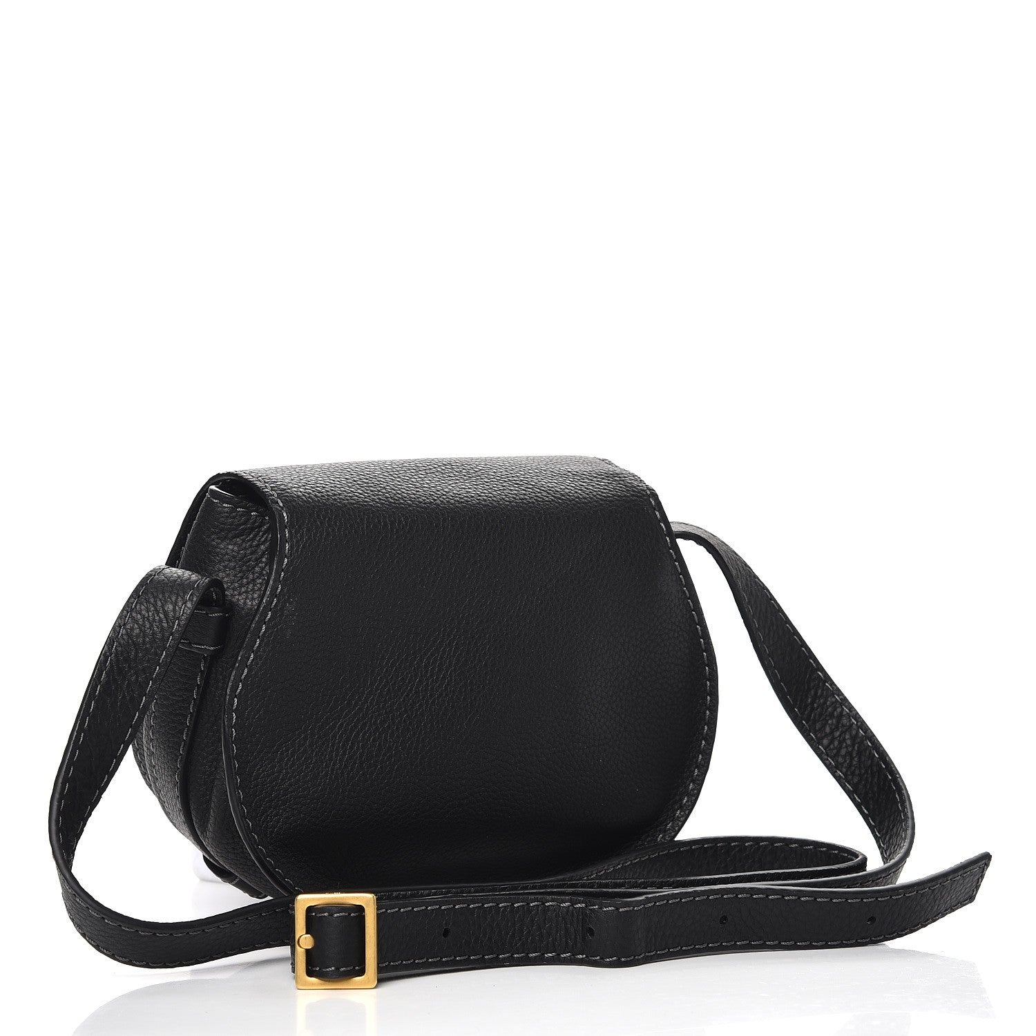 Chloe Calfskin Mini Marcie Round Crossbody Bag Black 3 of 7