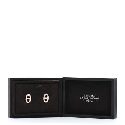 Hermes 18K Rose Gold Diamond New Farandole Earrings 4 of 4