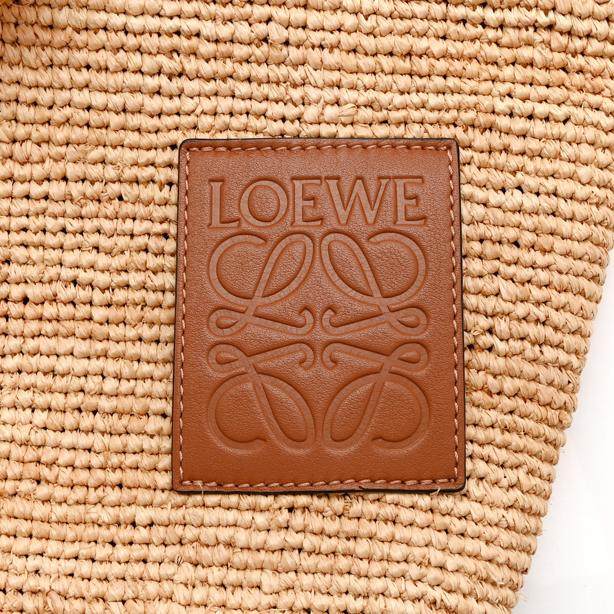 Loewe Raffia Mini Slit Tote Bag Natural Tan 6 of 10