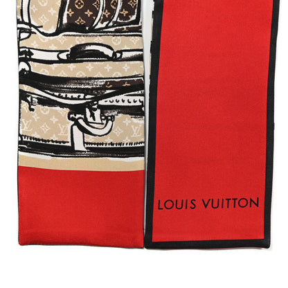 Louis Vuitton Silk Monogram Trunks Bandeau Brown 3 of 3